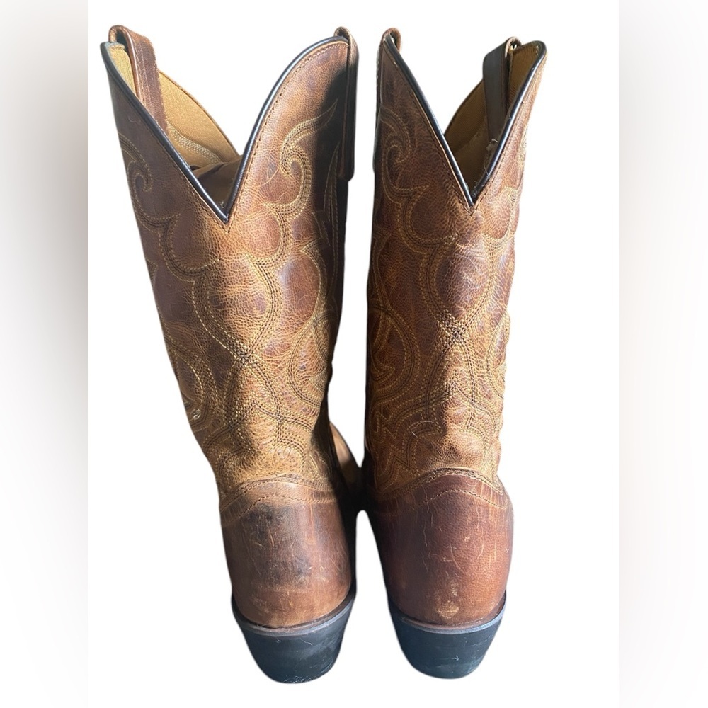LAREDO MADDIE EUC DISTRESSED WOMENS BOOT SZ 9 BROWN - Picture 2 of 5